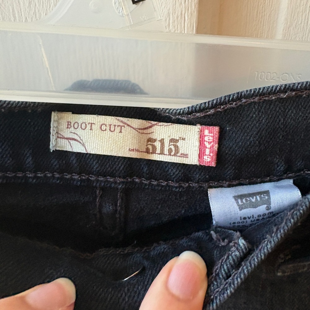 Levi's‎ 515 Retro Bootcut Jeans Womens 12L Western Blue Dark Wash Denim Stretch - Picture 2 of 9
